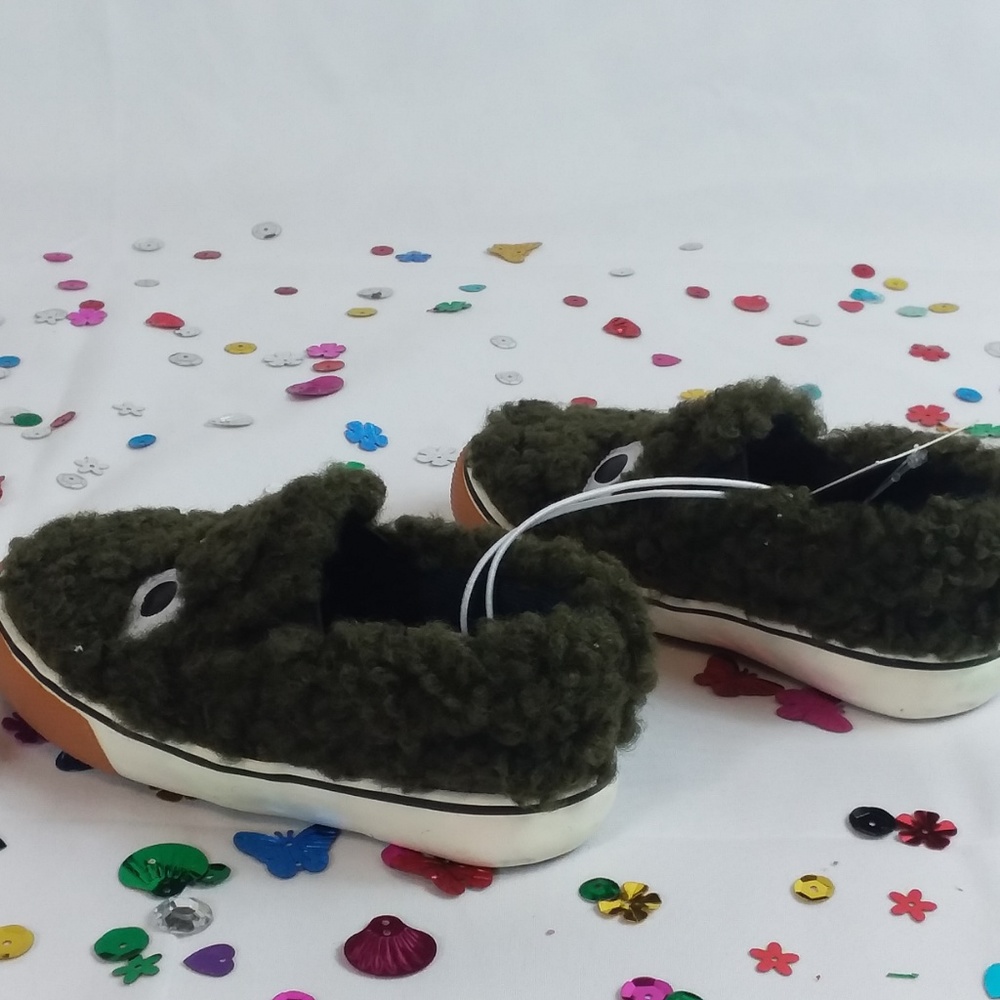 Cat & Jack Geraldo Sherpa Monster Slip On Sneakers - Picture 4 of 5
